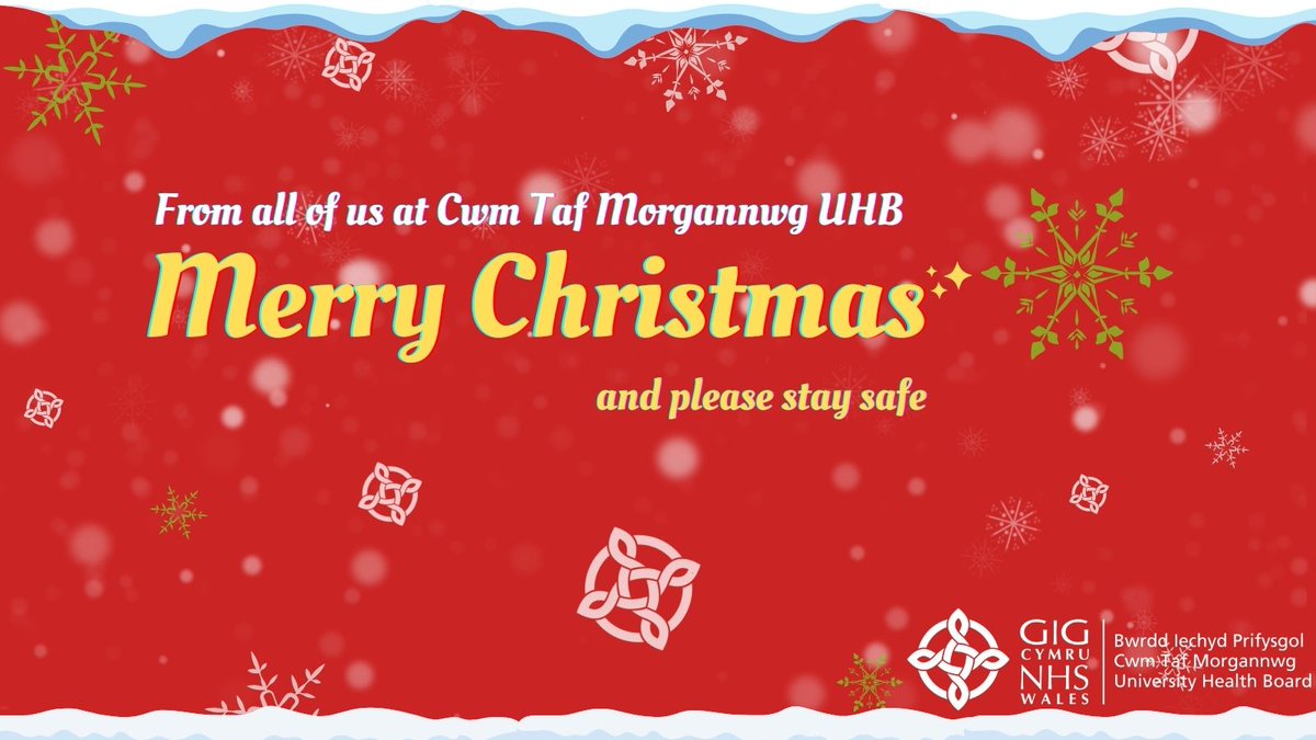 CwmTafMorgannwg's tweet photo. A very merry Christmas to all of our staff and communities!
Thank you for all your hard work and sacrifice this year. Have a relaxing break and please stay safeππ
πΌπ
#KeepCTMSafe #MerryChristmas https://t.co/Cz6DyTgByg