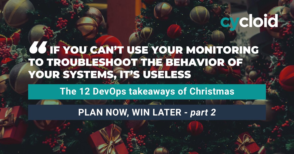 cycloid_io's tweet photo. There are a lot of monitoring tools out there and some companies seem to like to collect as many as they can!
Just remember, the data's not there to look pretty - if you can't use it, there's no point. https://t.co/b6lkzFZ7BK #PlanNowWinLater #12DaysofDevOpsChristmas https://t.co/PJOclr1TsF