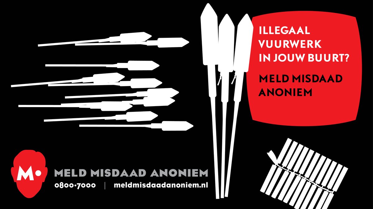 Illegaal vuurwerk wordt vaak binnenshuis opgeslagen. Dit is levensgevaarlijk, aangezien het vaak om zware explosieven gaat. Weet jij waar illegaal vuurwerk ligt opgeslagen of waar het wordt verhandeld? Meld dit anoniem telefonisch via 0800-7000 of online meldmisdaadanoniem.nl