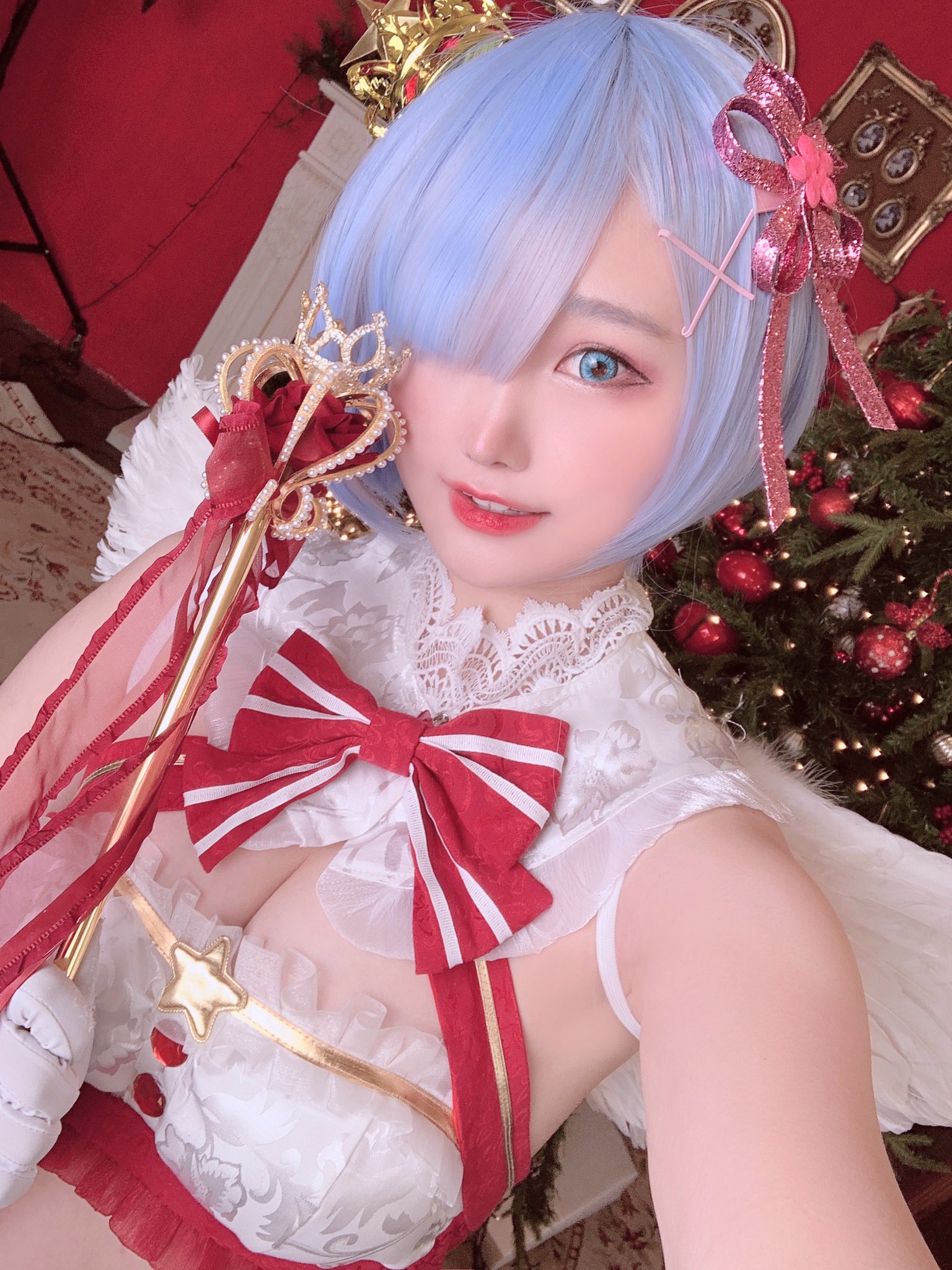 画像,트친님들 미리 메리크리스마스~🎄🎄🎄#cosplay #rem https://t.co/ZJh2Bo8ZCj。