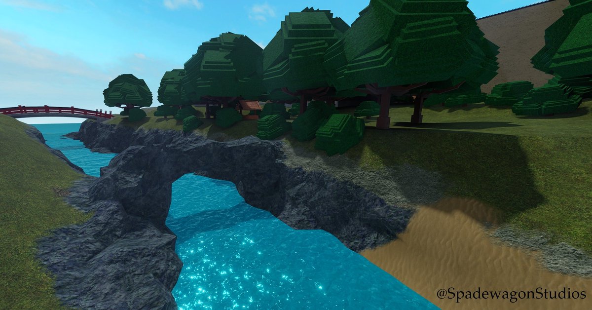 spadewagon's tweet photo. Been working hard on the scenery in our game, we think it's beautiful! What do you think? 
#roblox #robloxgame #robloxdev #indiedev #gaming #gamedevelopment #gamedev https://t.co/3t0AG0Nsgw