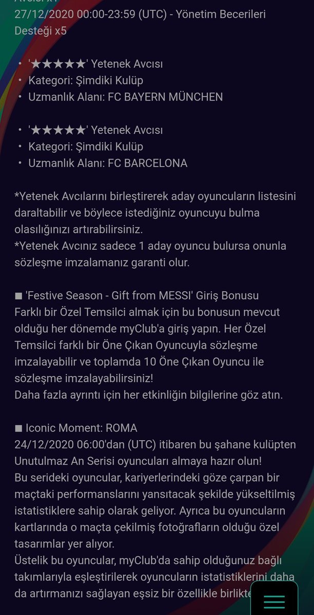 Konaminin yeni yil hediyelerini almayı unutmayın #konami #pes2021 #myclub  #eFootballPES2021