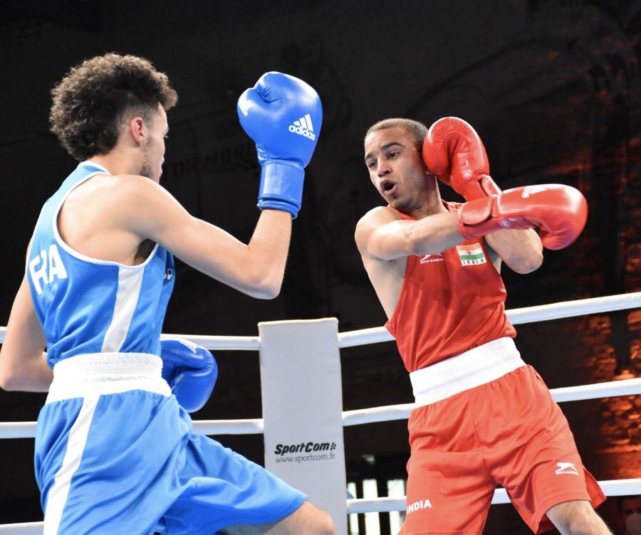 RaviPatil65's tweet photo. Congratulations to Subedar Amit Panghal for winning gold🥇at the Cologne Boxing World Cup 2020 #Germany in the 52 kg category.

#Boxing
#CologneBoxingWorldCup
@Boxerpanghal https://t.co/K2E0OsjwHv