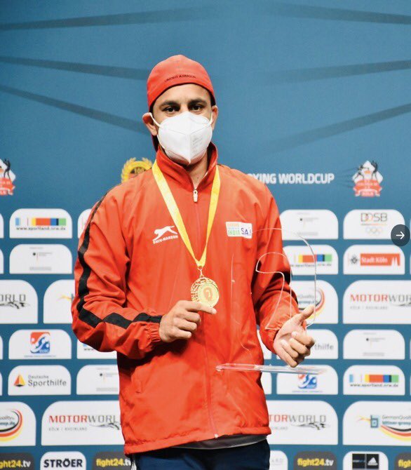 Congratulations to Subedar Amit Panghal for winning gold🥇at the Cologne Boxing World Cup 2020 #Germany in the 52 kg category.

#Boxing
#CologneBoxingWorldCup
<a href="/Boxerpanghal/">Boxer Amit Panghal</a>