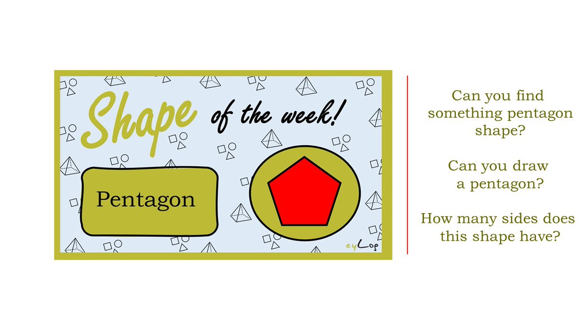 eyworksLTD's tweet photo. Children, from an early age, notice different shapes even if they don’t yet know that they have names. Shape recognition practice helps them solidify their understanding of two-dimensional structures. Today’s shape of the week is...
#shapes #eylog #parentsaspartners https://t.co/IHlnM0KsjF