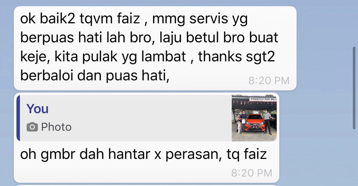 Starbuck213's tweet photo. Syukur Alhamdulillah 🤲🏼 feedback customer ❤️ Yg baik datang dari Allah,yang buruk datangnya dari saya sendiri 🥰
Sebarang Pertanyaan Boleh Hubungi Saya (Faiz) Sekarang Di 014-2560076
https://t.co/W2rwt5uUW1
#peroduabezza #alorsetar #trustedseller #myvi #alza #jombooking https://t.co/mfteUnxwkv