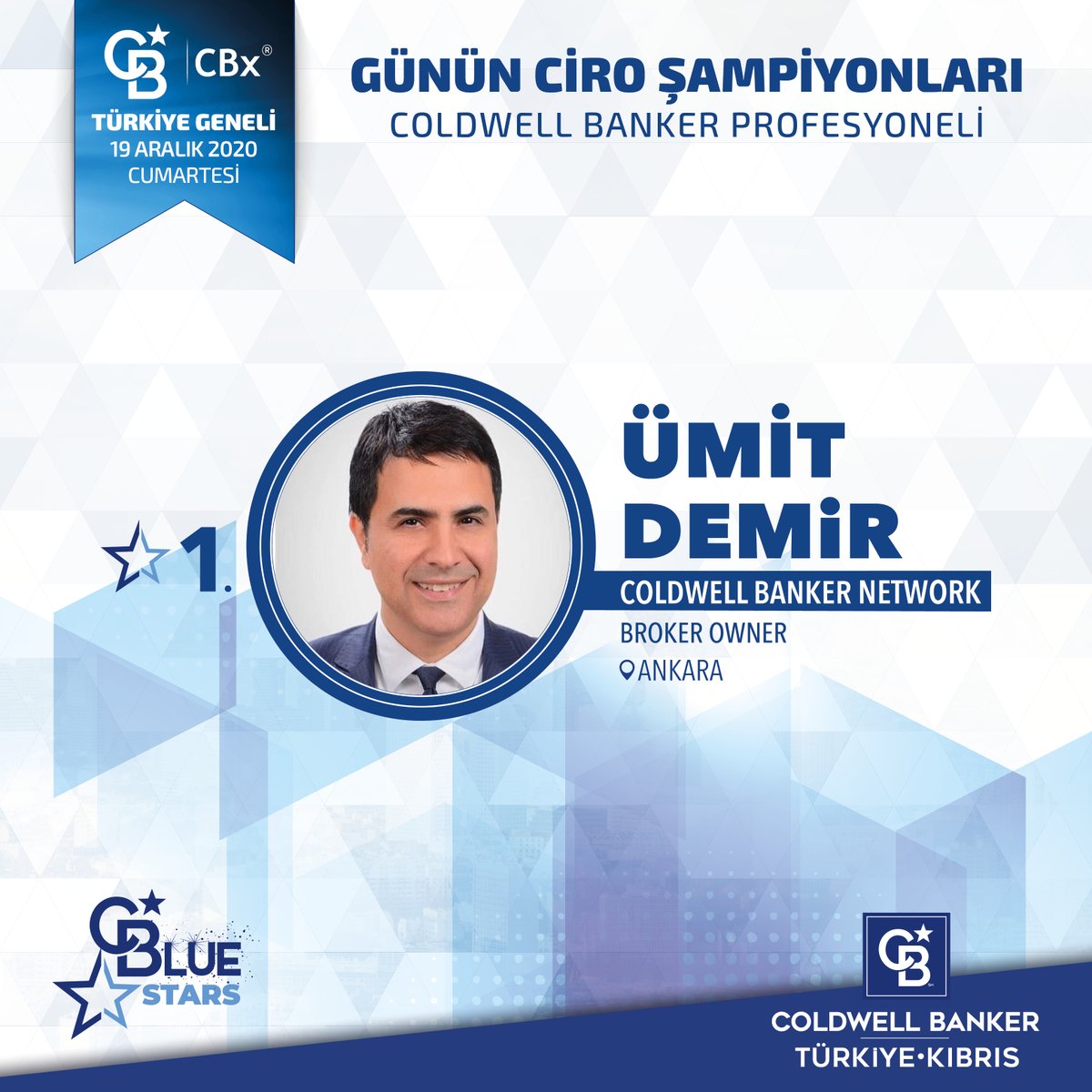 cbnetwork_'s tweet image. Emek varsa Başarıda vardır !!!
Ofis Brokerimiz Ümit DEMİR 1500'ü aşan Coldwell Banker Profesyoneli arasında Günlük BLUE STARS sıralamasında günün 1.si oldu, kendisini Tebrik ederiz.
🧿⭐👏