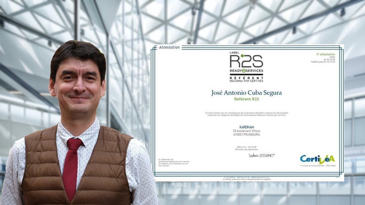 Groupe_Kardham's tweet photo. [#DIGITAL] José A. Cuba Segura, Directeur #BIM Consulting &amp; #SmartBuilding, est désormais référent #R2S, le label #Ready2Services @CERTIVEA_ ! Une nouvelle étape dans notre accompagnement des maîtres d’ouvrage 💪🌿
➡️ jacubasegura@kardham.com
#LabelR2S #Immobilier #BeyondBuilding https://t.co/154NS14mK6