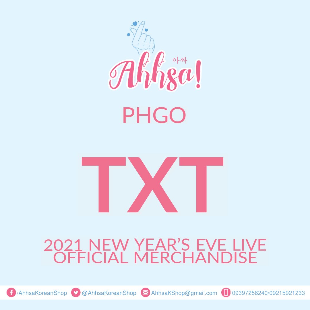 AhhsaKoreanShop's tweet photo. [PHGO] 
      
#TXT #TOMORROWXTOGETHER 
2021 NEW YEAR'S EVE LIVE OFFICIAL MD

✔️ALL-IN + LSF
🛒DOO: UNTIL STOCK LAST
💸DP 50%: ASAP (To secured the item)
💸DOP 50% BAL: JAN.15, 2020
⛴️ETA: 4-5 WEEKS 

Kindly see below items and prices.

DM us to order

Help RT🙏

#MOA #MOAPH https://t.co/uW1IH8DGum