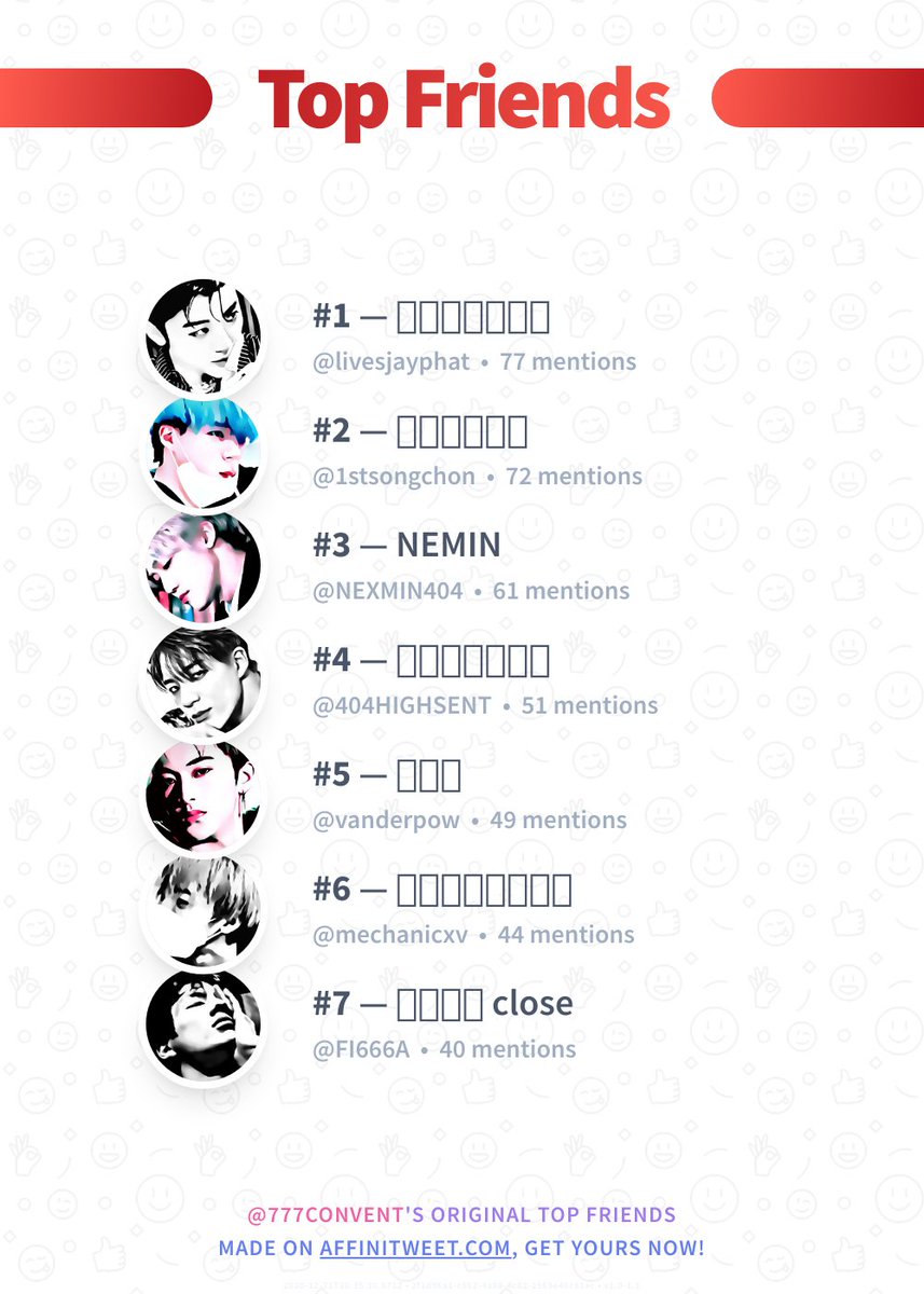 ✨ Top Friends

🥇 @livesjayphat
🥈 <a href="/1stsongchon/">ทรงโจร</a>
🥉 <a href="/NEXMIN404/">Nemin close+logout</a>
🏅 <a href="/404HIGHSENT/">highsent rest</a>
🏅 @vanderpow
🏅 <a href="/mechanicxv/">m</a>
🏅 <a href="/FI666A/">เฟีย close</a>

➡️ affinitweet.com/top-friends