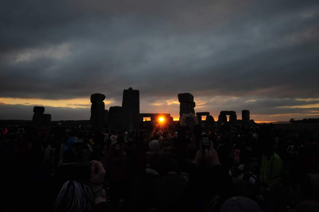 Happy Winter Solstice people. 10.02 am marks the darkest point in the year. The point where the nights are longest and the days are shortest. Tonight as the Sun sets through the stones of stonehenge the new astronomical year will begin.