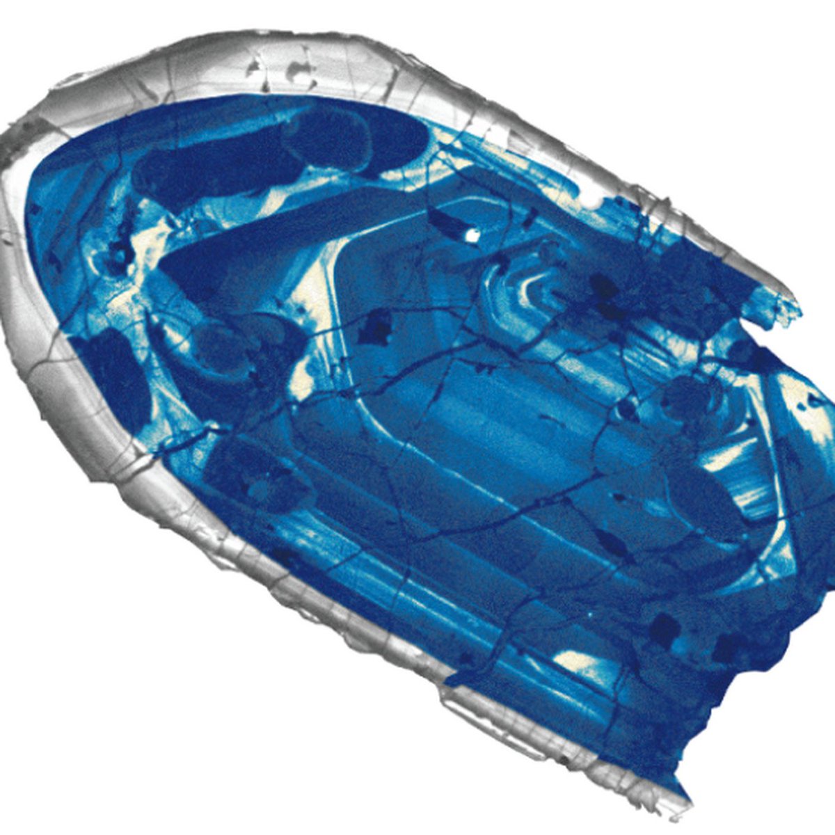 The only piece of the Earth found from before the formation of the moon is this tiny 4.4 billion year old Zircon crystal found in Australia. All of the rest of it had been reprocessed by the rock cycle.