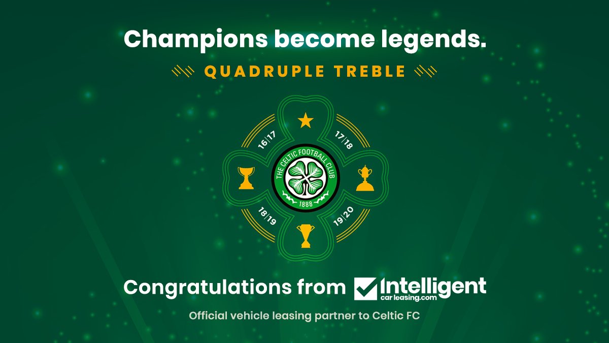 fleetallianceev's tweet photo. 1✅2✅3✅ 4✅ 🏆🏆🏆
Christmas has come early! 🎄

Congratulations to the @CelticFC Quadruple Treble winners - An incredible accomplishment  🍀⚽👏

#CelticLeasing #QuadrupleTreble #CelticFC https://t.co/Lwre8860ic