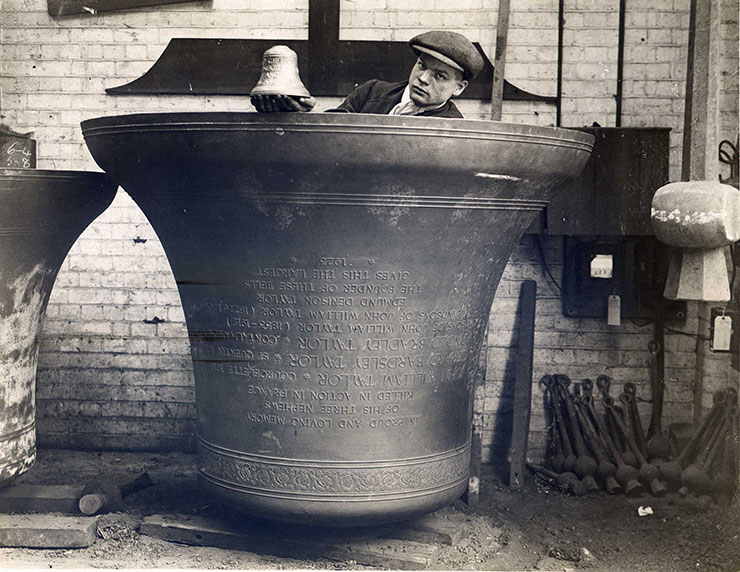 HeritageFundUK's tweet photo. Since 1859, Loughborough Bellfoundry has cast 25,000 bells hung in the churches and public buildings of over 100 countries.

Now, #NationalLottery funded repairs will secure its future and training for new bell makers will keep the at risk craft alive.

👉 https://t.co/ICcMVTkJao https://t.co/1GTLo3hAeo