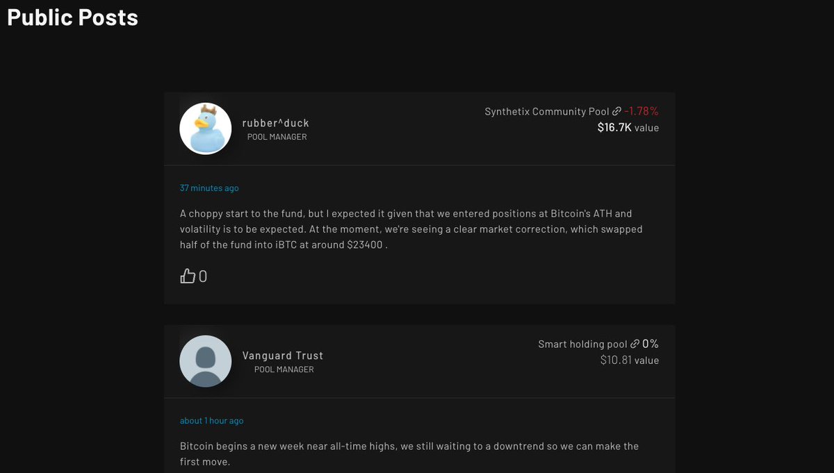 chamberfi's tweet photo. No you can read public pool manager’s posts straight from the main page at https://t.co/A2Kv3jR9WD. As before, hidden posts only accessible to investors on the pool pages…… https://t.co/1BpU7XdmoM