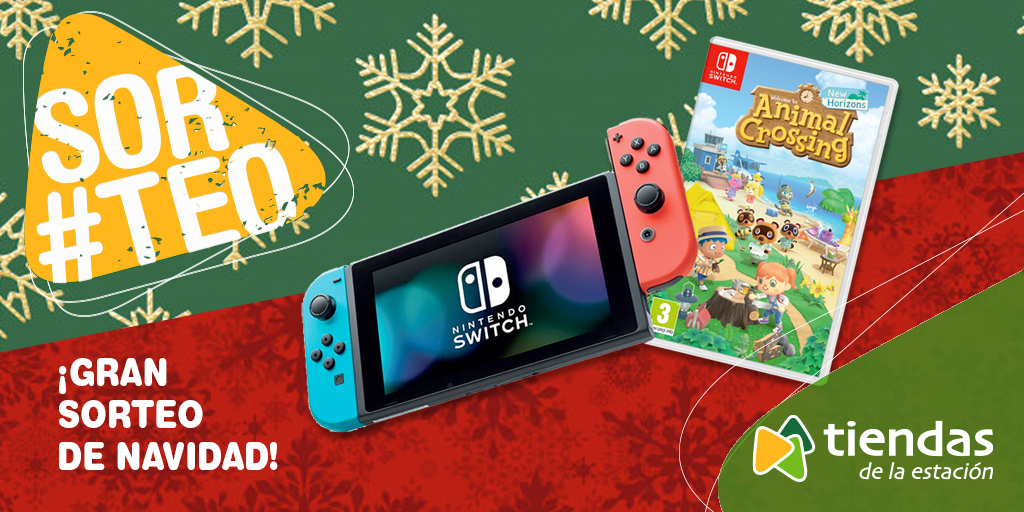 ¡Llega el Gran Sorteo de Navidad a #tiendasdelaestación! Los Reyes Magos nos han dejado esta Nintendo Switch + Animal Crossing para sortear 😉

¿Qué tienes que hacer para participar?
▶️ Sigue a <a href="/tiendasestacion/">tiendasdelaestación</a>.
▶️ Menciona a un amigo.
▶️ Haz RT.