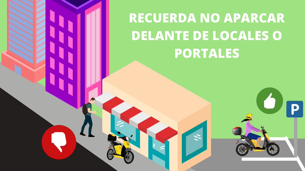 RECUERDA NO APARCAR DELANTE DE LOCALES Y PORTALES
APARCA SIEMPRE EN PARKING DE MOTOS

#estacionaconrespeto
#muevetesindejarhuella
#movilidadsevilla
#moviliadsostenible
#motosharing
#sostenibilidad
#SmartCity