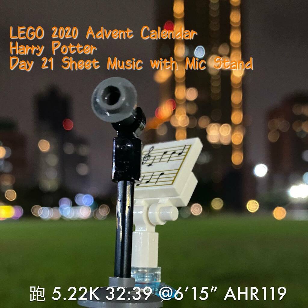 jonathan_chiou's tweet photo. 跑 5.22K 32:39 6’15” AHR119
#Day21SheetMusicWithMicStand
#HarryPotter
#LEGO2020AdventCalendar
#DailyRun #RSD2234
#NRC #2020December
#taipei #taipeirun #taipeirunning
#everydayrun #runeveryday https://t.co/oKnutPz5VM