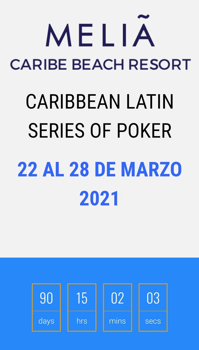 dimepoker's tweet photo. Cada vez falta menos ‼️ No te pierdas a #CLSOP en Marzo 2021 https://t.co/8CoOkk42tD