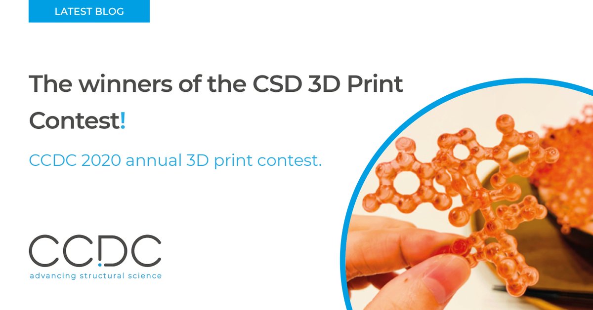 ccdc_cambridge's tweet photo. The winner of the #CSD3DPrint Contest is @ARchemist 👏 The entry was submitted on Twitter and it represents a beautiful “Grubbs Rice Bowl”. Thank you to everyone who submitted an entry: the judges had a hard time selecting a winner!
Find out more here https://t.co/69ZGvfK726 https://t.co/zqXIAHf758