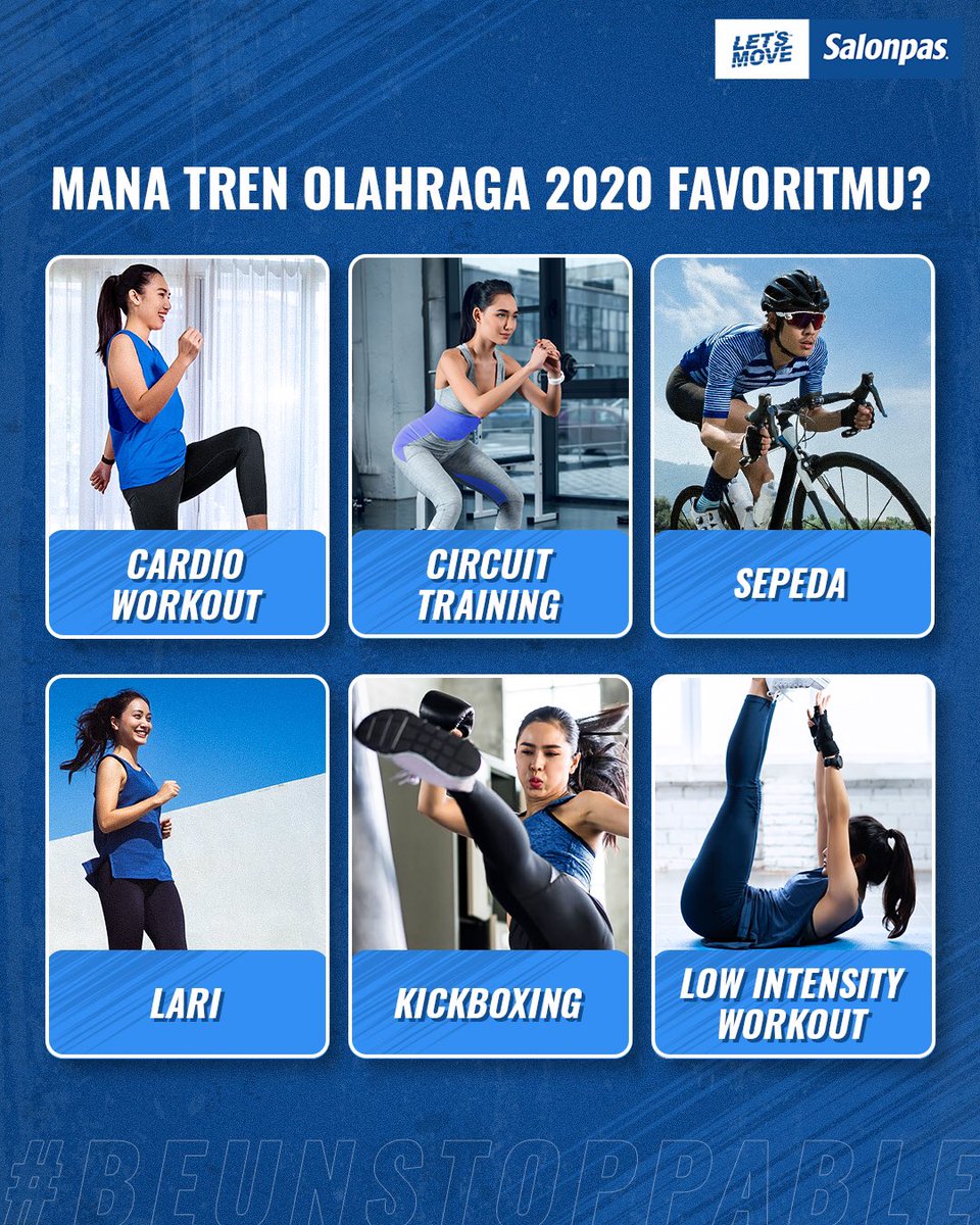 letsmove_id's tweet photo. Sport Buddies, selama tahun 2020 olahraga apa saja nih yang sudah kamu tekuni? Saat berolahraga terutama yang berintensitas tinggi, jangan lupa gunakan Salonpas Sports Line Up sebelum, di saat, dan sesudah berolahraga untuk cegah timbulnya cedera, ya. https://t.co/atyC0NIobf