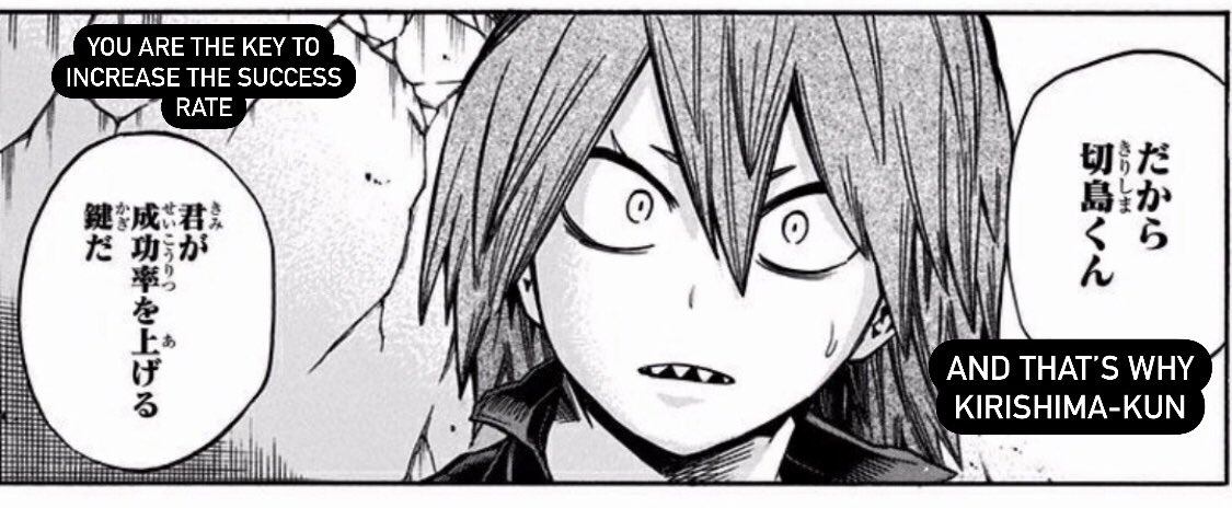 My (unpopular?) opinion on the hand reaching in Kamino incident (ch. 90) and Bkg’s character growth:Even if it’s not Kirishima who reached out, Bakugo would still go and take that other person’s hand. (Although, there IS a reason why Deku said it has to be Kirishima)