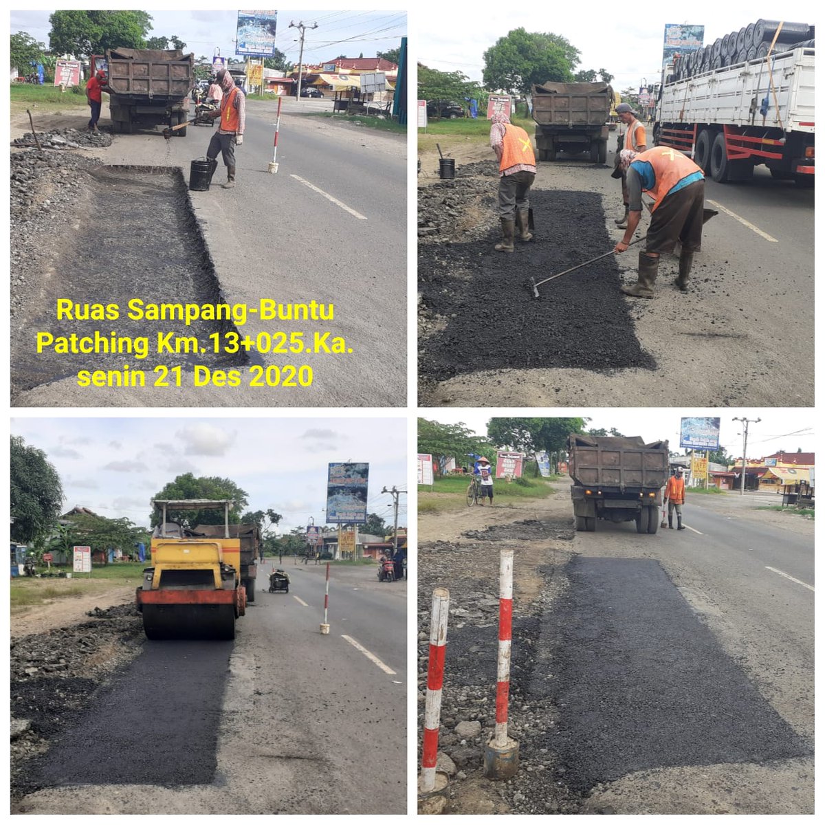 Penanganan kerusakan jalan di ruas jalan PPK 2.5 PROV. JATENG Wangon s.d Bts. DIY Senin 21 Desember 2020
<a href="/ganjarpranowo/">Ganjar Pranowo</a> 
@dpubmckjateng 
@bbpjnjatengdiy 
<a href="/bpj_magelang/">BPJ Wil Magelang #JalanCantik #JatengGayeng</a> 
<a href="/bptj_cilacap/">BPJ Wilayah Cilacap #JalanCantik #JatengGayeng</a>