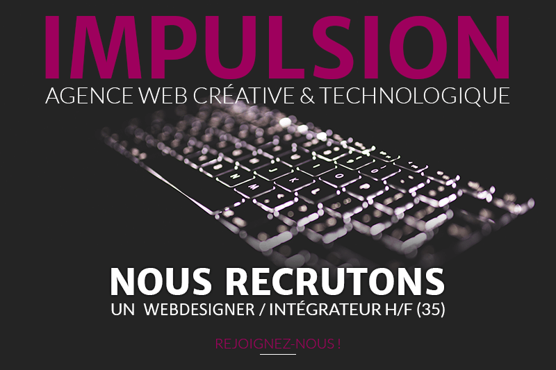AgenceImpulsion's tweet photo. #recrutement Impulsion, agence digitale en pleine croissance basée à côté de Rennes, recherche un.e WebDesigner / Intégrateur pour rejoindre l’équipe en place, en #cdi 35H. Lire l'annonce ⤵
https://t.co/Rq2W1vzZl0
#offredemploi #rennes #webdesigner #integrateur #agenceweb https://t.co/cc3asAA6XP