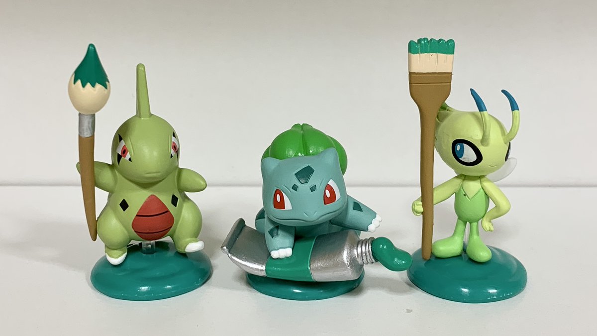 ポケモンセンターnakayama ポケットモンスター パレットカラーコレクション Green より ヨーギラス フシギダネ セレビィ