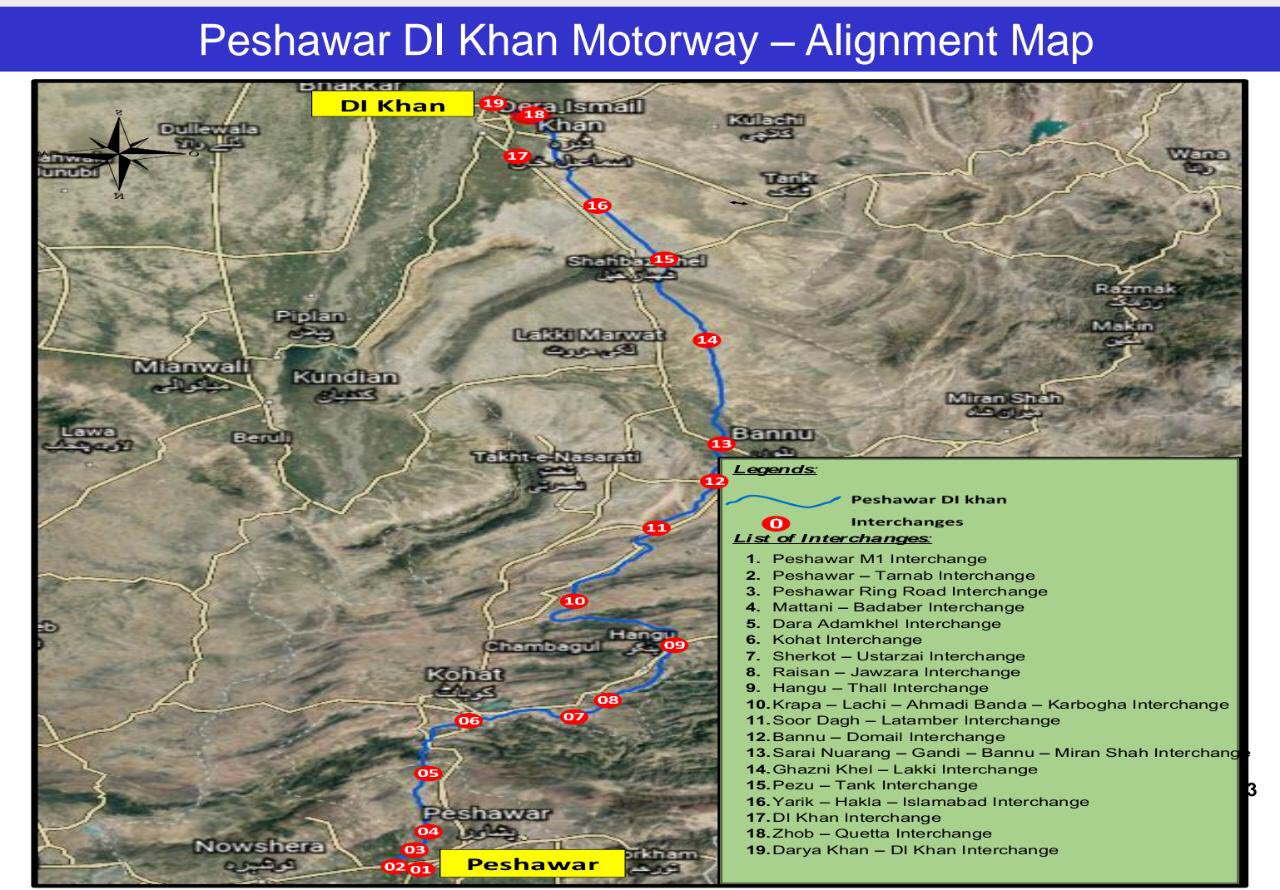 Dera Ismail Khan Map Pti On Twitter: "360 Kilometre Peshawar - Di Khan Motorway Approved By Kp  Government, Will Be Sent To Cdwp. Motorway Will Connect All Southern  Districts Of Kp And An Interchange Will Connect