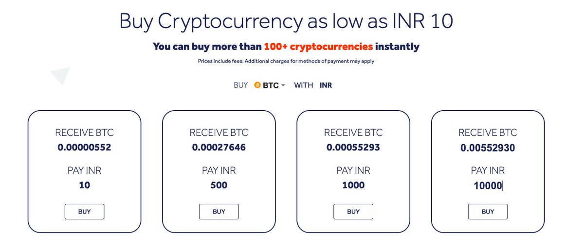 CoinDCX's tweet photo. #TryCrypto with a small amount.

 INR 10 = 0.00000552 BTC (552 satoshi) 
 INR 500 = 0.00027646 BTC (27,646 satoshi) 
 INR 1000 = 0.00055293 BTC (55,293 satoshi) 
 INR 10,000 =  0.00552930 BTC (5,52,930 satoshi)

Visit to start - https://t.co/40IPvIJnat

#Bitcoin #btc https://t.co/wMnofo7FBk