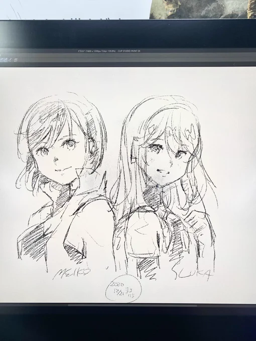 お疲れ様でした♪¶(⁄=˅̮=∖)⁋

(たぶん)年内最後のアキヨド!
ピアプロの壁で描き足りなかった、MEIKOさんとルカさんを描いてきました♪ 
