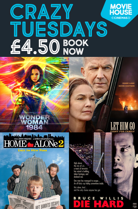 Planning a pre-Christmas trip to the movies? 🎥🍿 You can see the best NEW movies as well as some of our all favourite CHRISTMAS CLASSICS for £4.50 with #CrazyTuesday TOMORROW at Movie House Cinemas! 🙌 See what's on at 👇🍿 moviehouse.co.uk