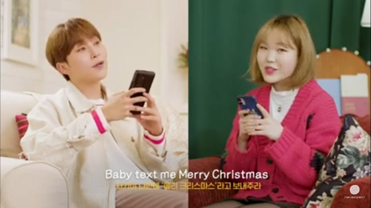 daShipper_Carat's tweet photo. Hoooooooy ang cute 😍 A blessing from these two sweet angelic voices ❤ #Seungkwan #Suhyun #TextMeMerryChristmas https://t.co/nITEMIjfxI