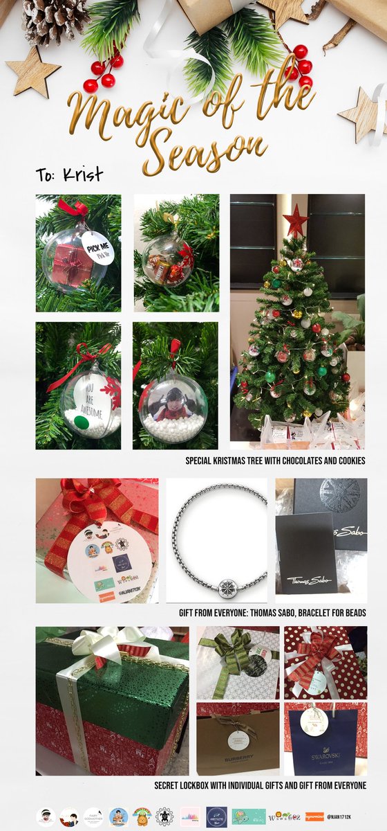 for_perawat's tweet photo. We sent food box to @GMMTV donut box to @onehdthailand and Christmas tree to @kristtps joining with other FCs ~

Thanks for making these projects successfully @FairyGM1018 and @honeyluckybear @Angrybirdrescue 
#KristPerawat https://t.co/MjHLLZONCi
