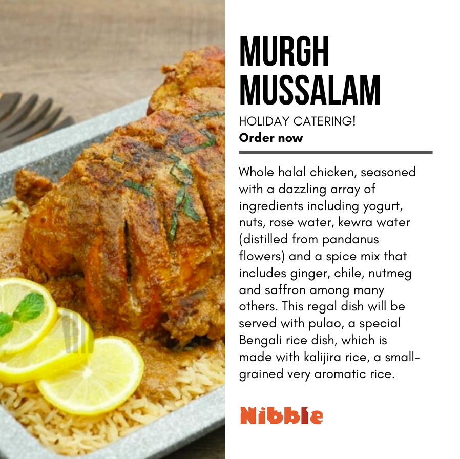 NibbleKitchen's tweet photo. Today is the last day! Order here your "Mehomandari" Bengali Christmas Dinner. https://t.co/Xdz4mbHbRA

When it’s time to celebrate a special event in Bangladesh, a feast is served that features Murgh Mussalam. Don't miss the opportunity to try this regal dish. https://t.co/DotgM6gJsE