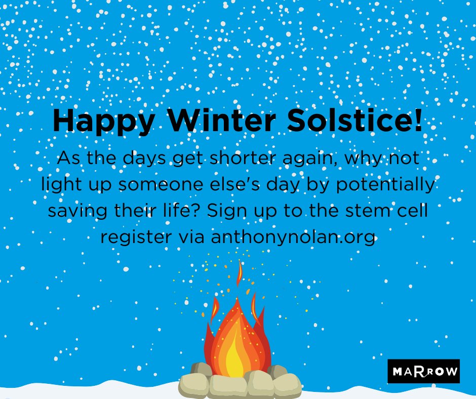 This winter solstice, why not join the stem cell register to brighten up someone's day by saving their life?

Find more information via this link: anthonynolan.org/UoWMarrow

#冬節 #冬至 #wintersolstice #dongzhi