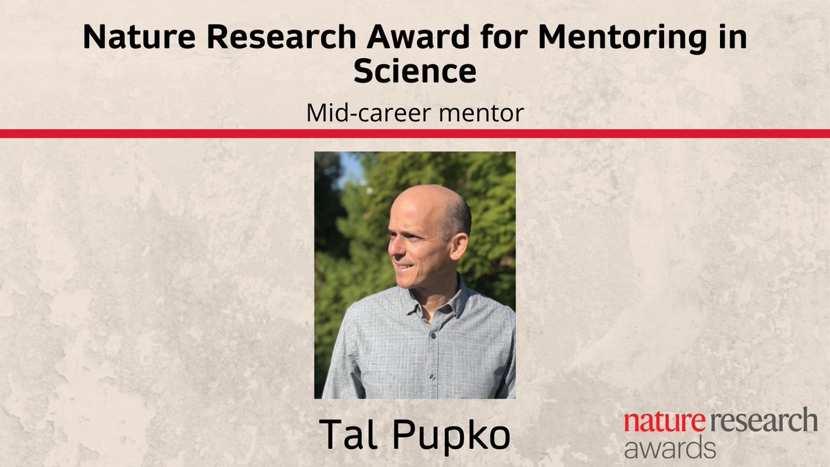 SpringerNature's tweet image. Joint mid-career mentoring awardee Tal Pupko’s research spans the fields of molecular evolution, bioinformatics and pathogenomics. Within his lab he has been very successful in training interdisciplinary scientists.