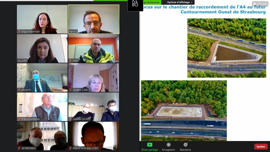 sanef_groupe's tweet image. Rencontre #autoroute et territoire 💯 digitale dédiée #CD67 ! #COS 🚧 : Pour une mobilité + verte et + sûre Sanef investit 43M pour la réalisation du Contournement Ouest de Strasbourg. C’est dans le respect de la #biodiversité que nous assurons votre #sécurité et + de #fluidité🌿