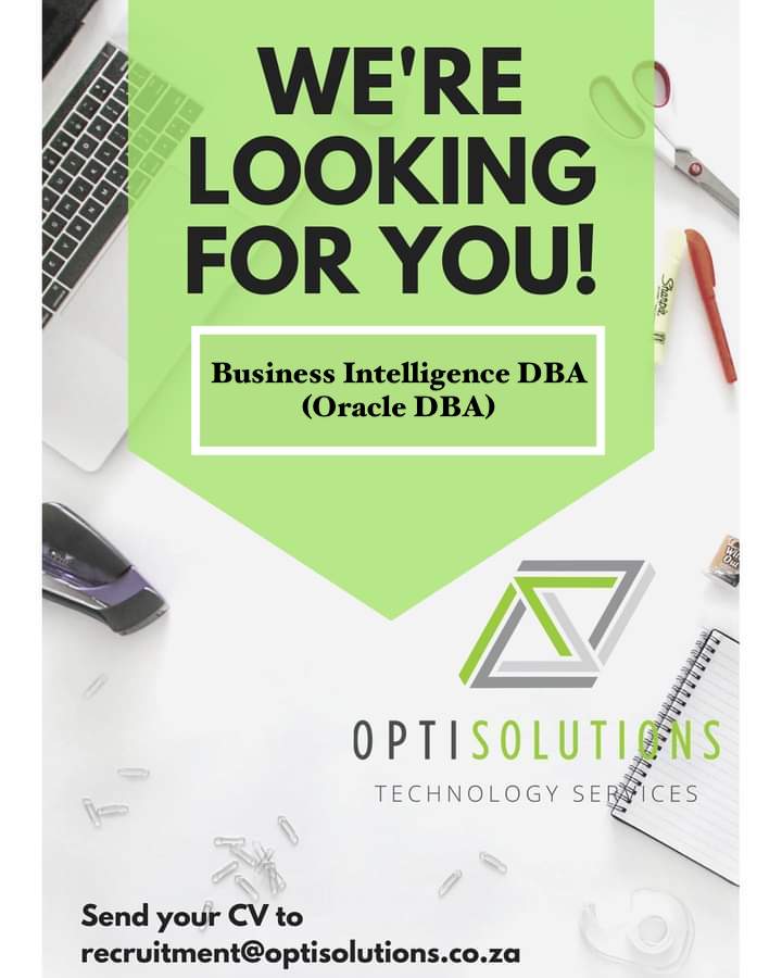 We are looking for a new Business Intelligence DBA, nased in Cape Town South Africa!! Email recruitment@optisolutions.co.za for more information!

#exadata  #oracle #workopportunity #jobseekers #JobSeekersSA #informationtechnology #SmallBusiness #Job #Jobs