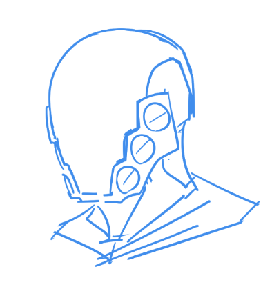 タコヒーローの顔案 