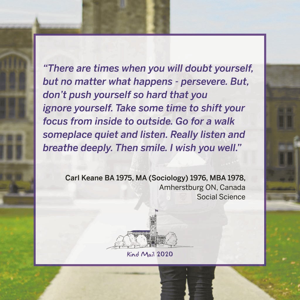 WesternU's tweet photo. Students, your #purpleandproud family around the world are thinking of you during the last days of finals.
Read #KindMail submitted by alumni, faculty, staff, and parents and know we are all wishing you the best π https://t.co/61GHsKlEX6 @MKChan_RCPSC @ImanMusani @ceciliaxliu https://t.co/FlusTRuvpq