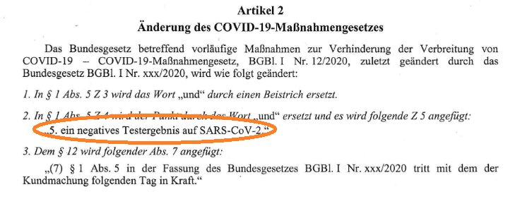 fhorntweets's tweet photo. Dies ist doch nicht ganz so inhaltsleer, weil sie nun ausdrücklich das negative Testergebnis als mögliche Auflage für jede Form der Betretung bestimmt, nämlich auf zur Betretung des öffentlichen Raums (=Straße) im Allgemeinen. https://t.co/0AaU87FH5x
