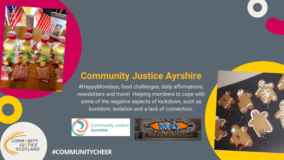 ComJusScot's tweet image. We have loved hearing your stories as part of our #CommunityCheer project 🏴󠁧󠁢󠁳󠁣󠁴󠁿 It feels very dark right now, so we thought it a good time to share some more highlights; reminding us all the there is always light, somewhere #CommunityisKindness #SmartJustice