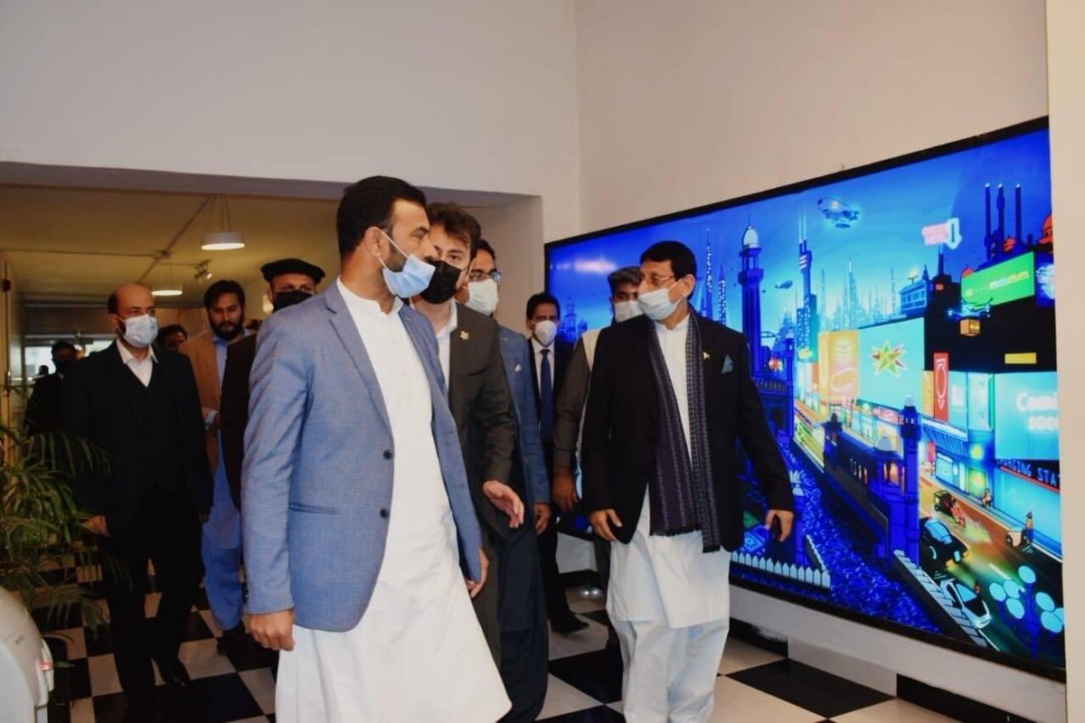 STITKPGovt's tweet image. Federal Minister for IT @SyedAminulHaque and Advisor to CM KP on ST&amp;amp;IT @ZiaBangashPTI visited NIC Peshawar startups like teleport, chingari, EDEnergy, Khawateen Rozgar and Motortech etc. They appreciated and guided them with their precious feedback.

#kpciu #DigitalKP