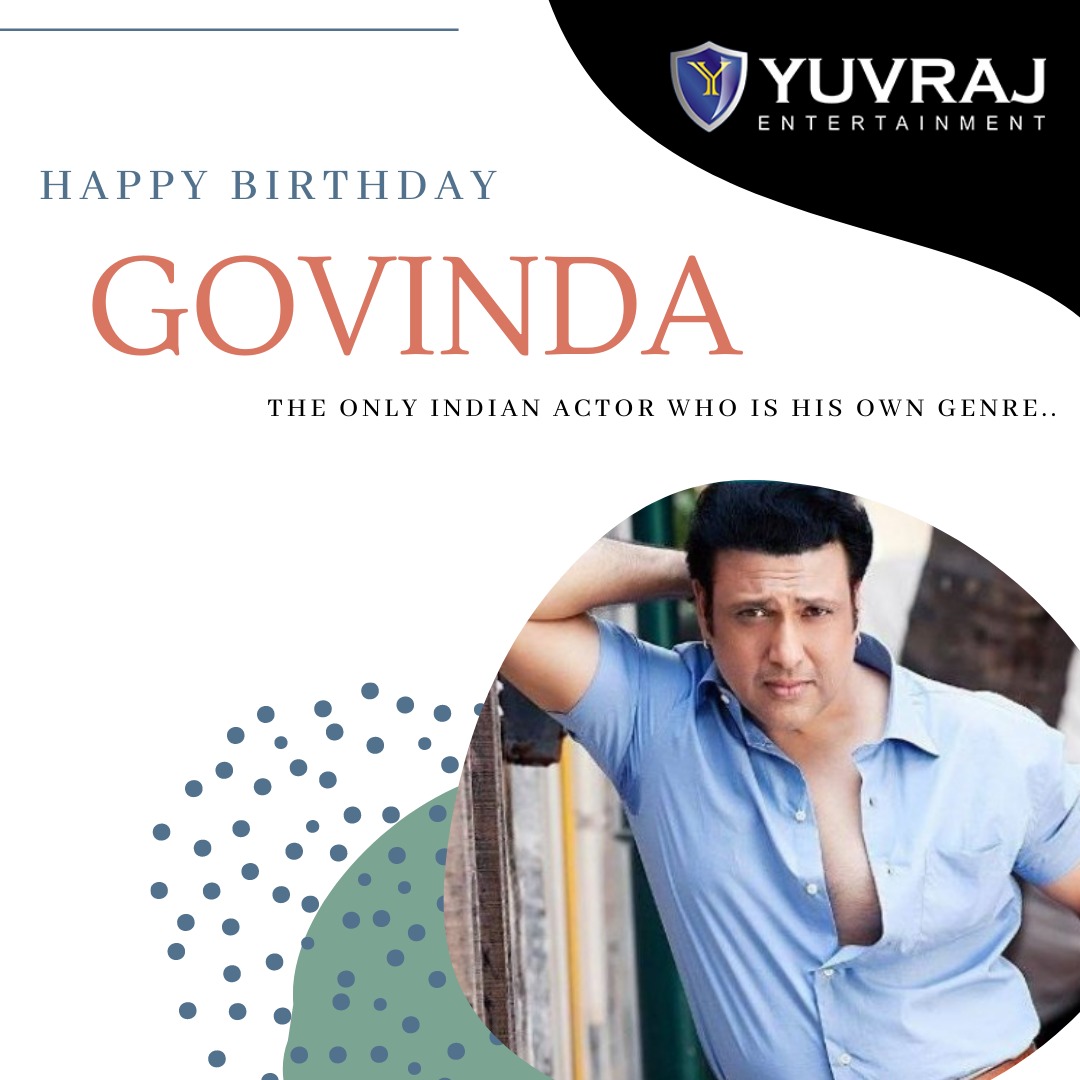 7Govinda's tweet photo. Happy Birthday @govindaahuja21 sir, Wish you a very Happy Life Ahead...
#hero #heronumber1 #govinda #actor #versatileactor https://t.co/NREZH3Q88R