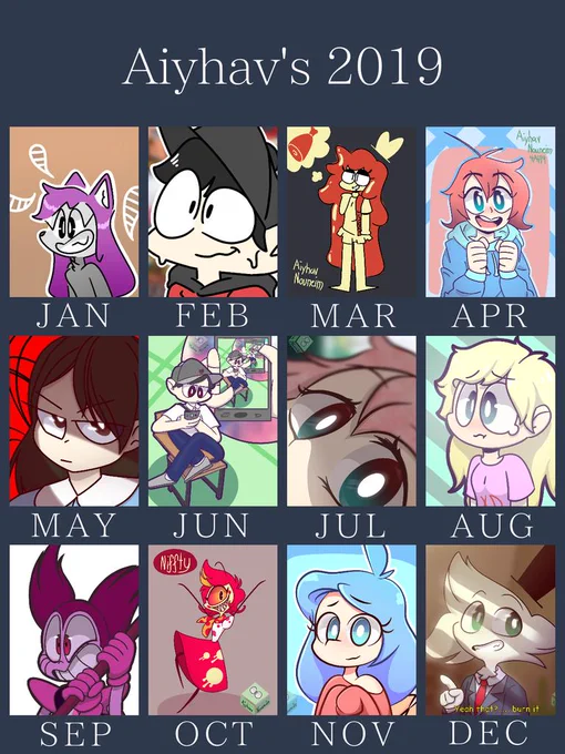 I also made my 2019 and 2018 thing also cause why not 