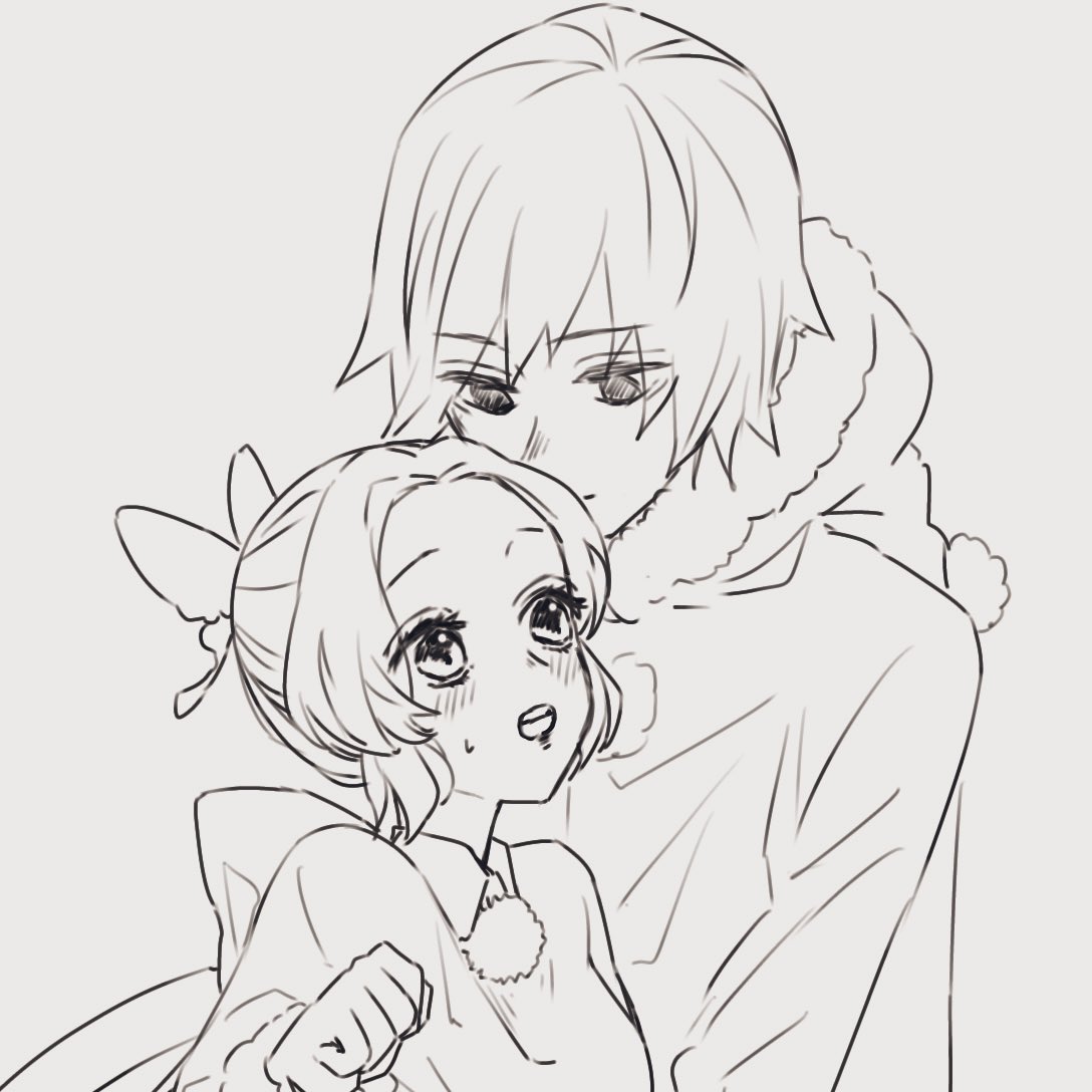 描き終わってから何やってんだ…と目が覚めました、、あと絶対こんな衣装じゃない😌二枚目は力尽きました 