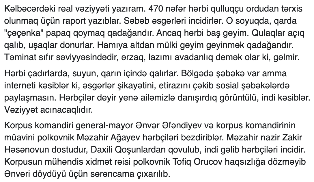 Dedilər, yazdılar ki, faktla yaz, ad çək, buyurun, paylaşın: