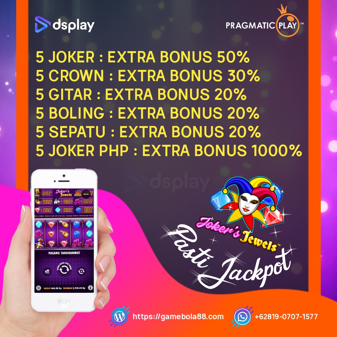 dsplay88's tweet photo. Hallo bosku yuk maen game slot dari pragmatic yaitu JOKER JEWEL bonus nya wah loh.. 

#dsplay #dsplay88 #bola88 #idnplay #idnpoker #sbobet #slot #ubobet #baccarat #joker123 #poker #judiindonesia #agenjudiindonesia #judibola #sexygaming #cmd #pragmatic #jeweljoker https://t.co/8CU5XX83Eu